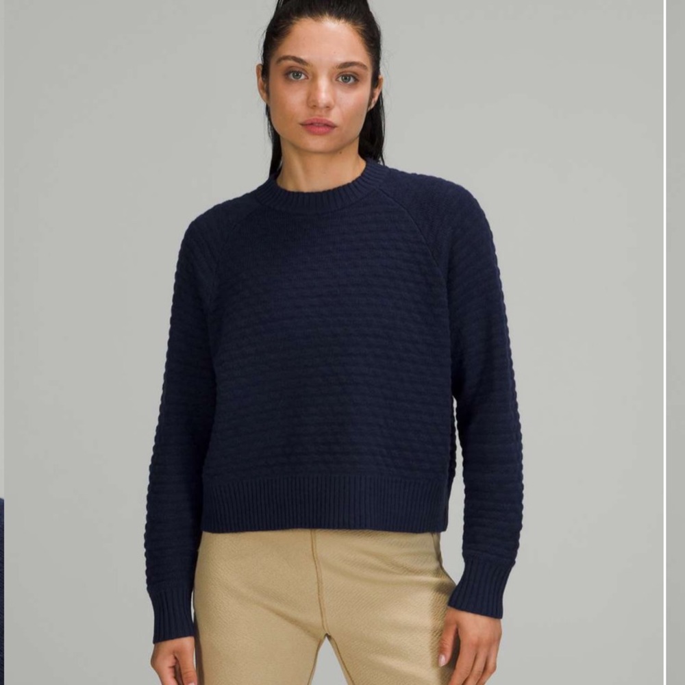 Lululemon Texture Play Cashmere blend sweater